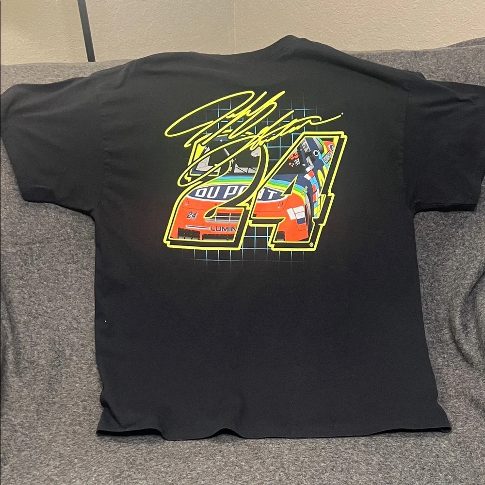 Jeff Gordon  Team Collection black Hendricks Motorsports DuPont T-shirt. NASCAR - Picture 4 of 4